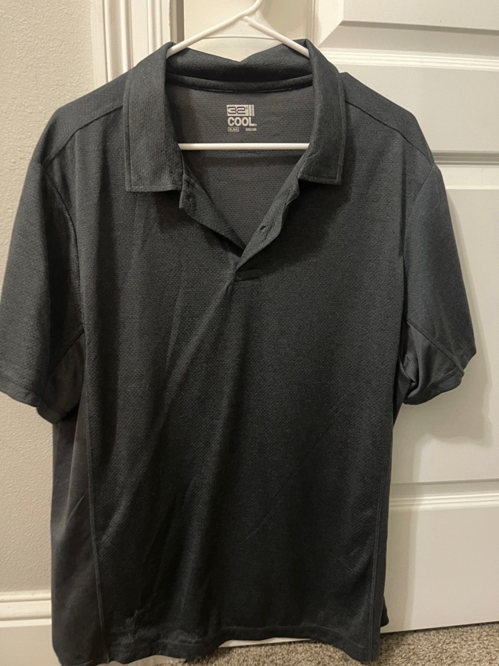 32 Degrees Black Performance Polo Shirt